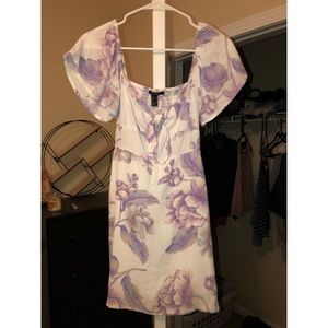 Forever 21 sweetheart neckline summer floral dress